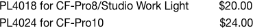 PL4018 for CF-Pro8/Studio Work Light